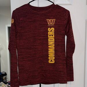 Washington Commanders Kids Long Sleeve Shirt - Burgundy and Gold